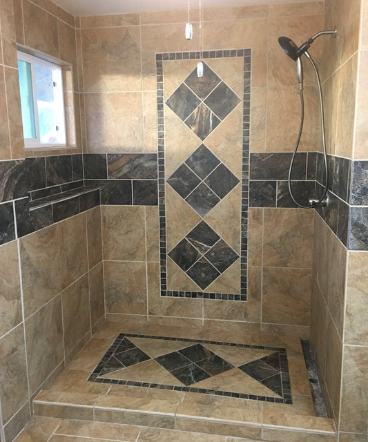 tile shower